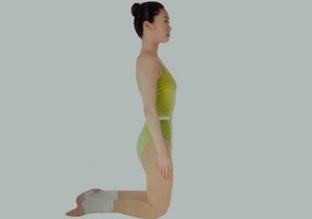 《美人瑜伽》膝立側彎式瑜伽動作