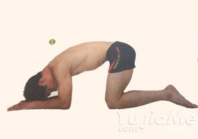 瑜伽體式-撐下頜肘倒立式