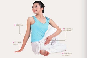 瑜伽體式-半脊柱扭動式