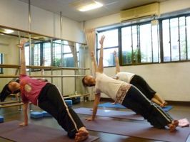 手平衡動作：側邊平板式