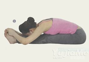 瑜伽體式-雙腿背部伸展式變化式六