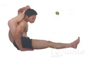 瑜伽體式-單足繞頭仰臥式