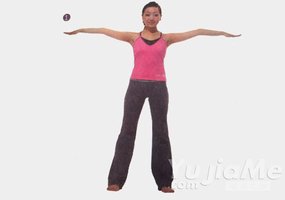 瑜伽體式-腰轉動第二式