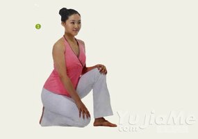 瑜伽體式-鴨步式變化式二