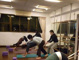 雙人瑜伽-下犬式