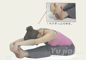 瑜伽體式-雙腿背部伸展式變化式二