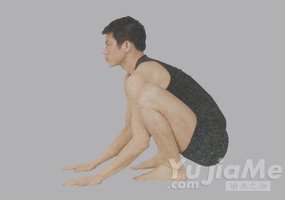 瑜伽體式-單腿起重機第二式